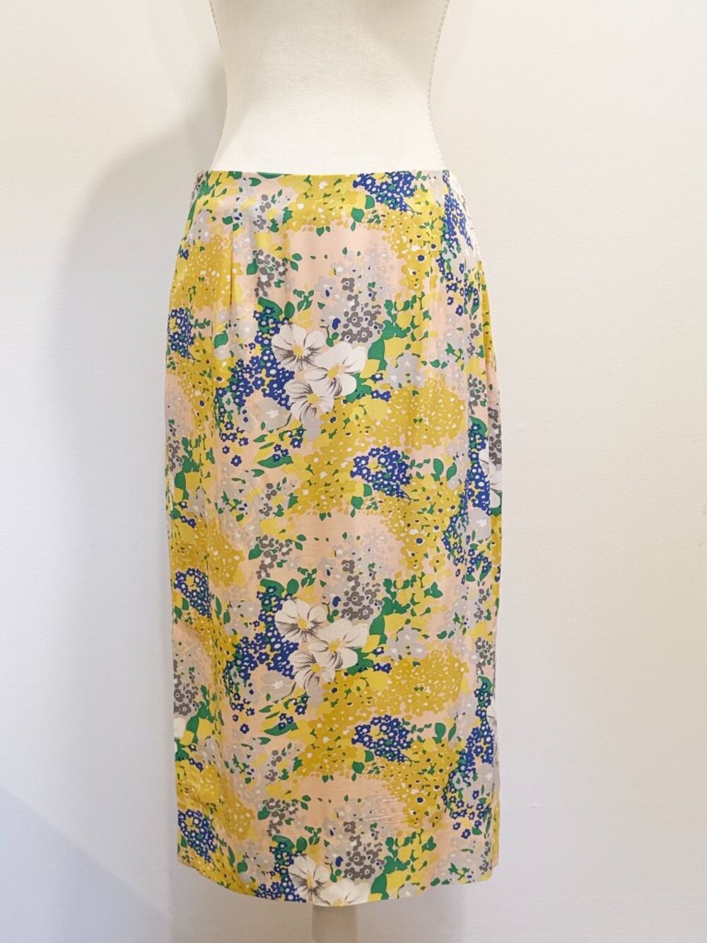J.Crew Floral Midi Skirt Size 6 | Silk Feel 100% Viscose | Cottagecore Chic
